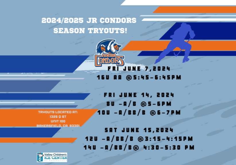 Jr Condors Tryout WEBSITE Graphic